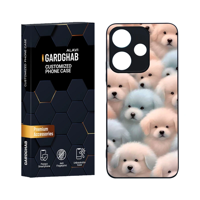 کاور گارد قاب علوی مدل دورژله ای فانتزی مناسب برای گوشی موبایل شیائومی Poco M6 4G