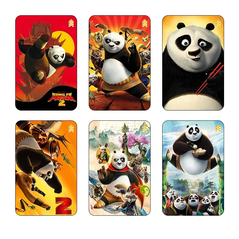استيکر کارت کارنيکا طرح پاندای کونگ‌فوکار Kung Fu Panda کد 20677 مجموعه 6 عددی