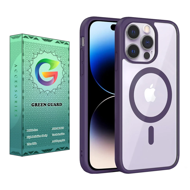 کاور گرین گارد طرح Magsafe-Color کد KL_J54 مناسب برای گوشی موبایل اپل Iphone 14 Pro Max