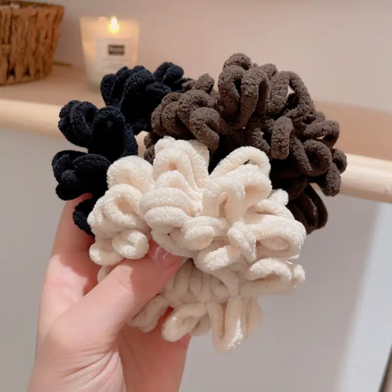 کش مو زنانه مدل حوله ای ماکارونی گوجه ای کد ngr087