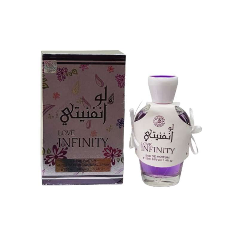 ادو پرفیوم زنانه شیخ مدل LOVE INFINITY  حجم 100 میلی لیتر