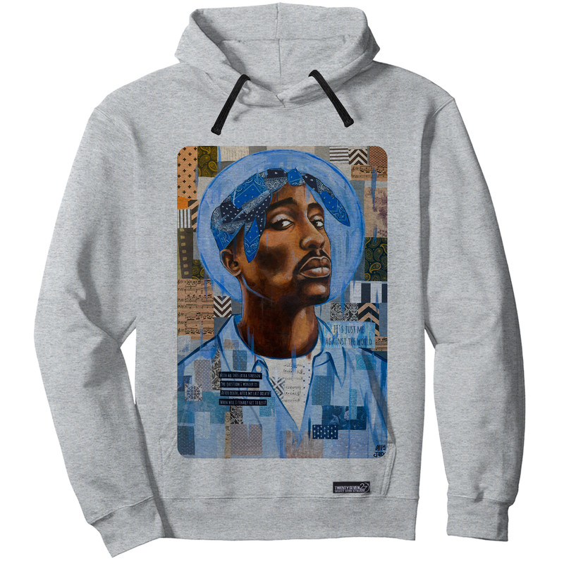 هودی مردانه 27 مدل Tupac Blue کد MH1148