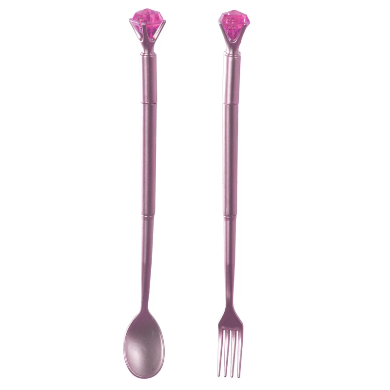 روان نویس مدل قاشق و چنگال یاقوت بسته 2 عددی