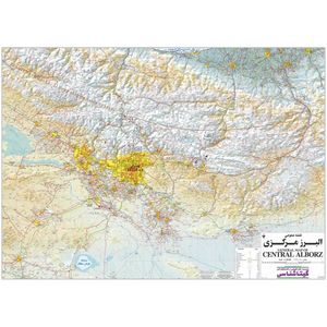 نقشه گیتاشناسی مدل راهنمای صعود به قله های البرز مرکزی کد 321