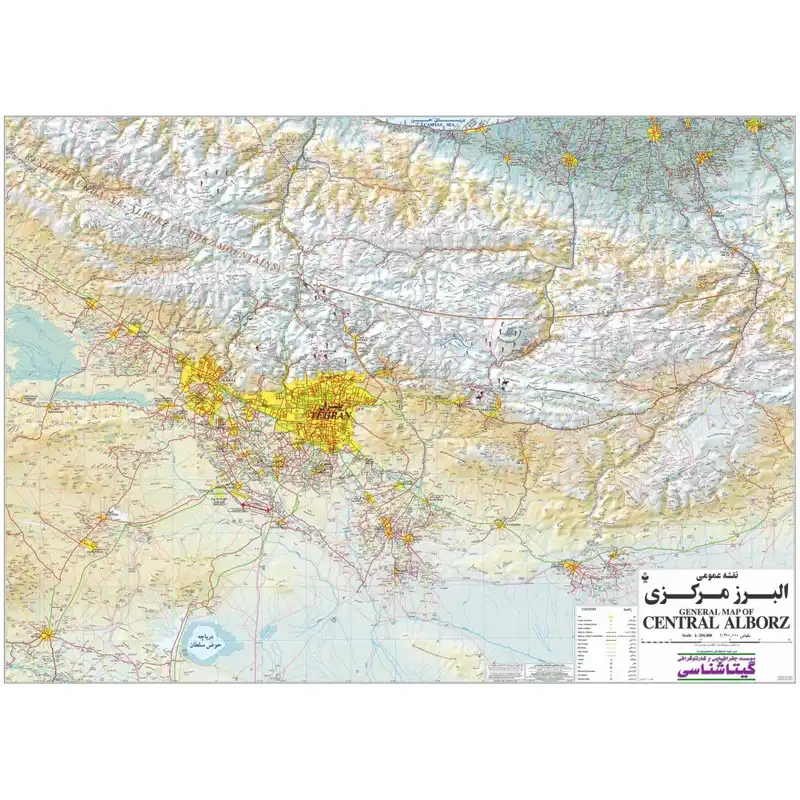 نقشه گیتاشناسی مدل راهنمای صعود به قله های البرز مرکزی کد 321