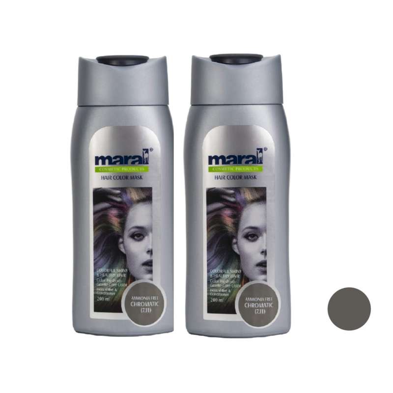 شامپو رنگساژ مارال شماره 7/11 حجم 400 میلی لیتر رنگ کروماتیک مجموعه دو عددی شامپو رنگساژ مارال شماره 7/11 حجم 400 میلی لیتر رنگ کروماتیک مجموعه دو عددی