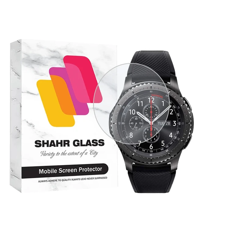 محافظ صفحه نمایش شهر گلس مدل SMPWATCHS مناسب برای ساعت هوشمند سامسونگ Galaxy Gear S3 Frontier