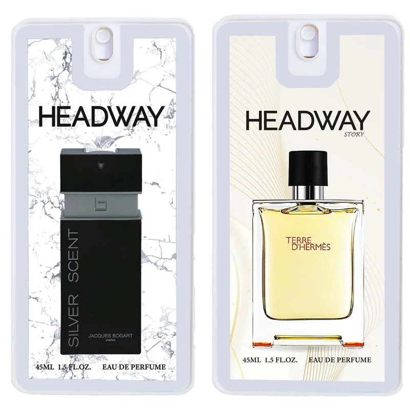 عطر جیبی مردانه هدوی مدل تق هرمس و سیلورسنت حجم 45 میلی لیتر مجموعه 2 عددی