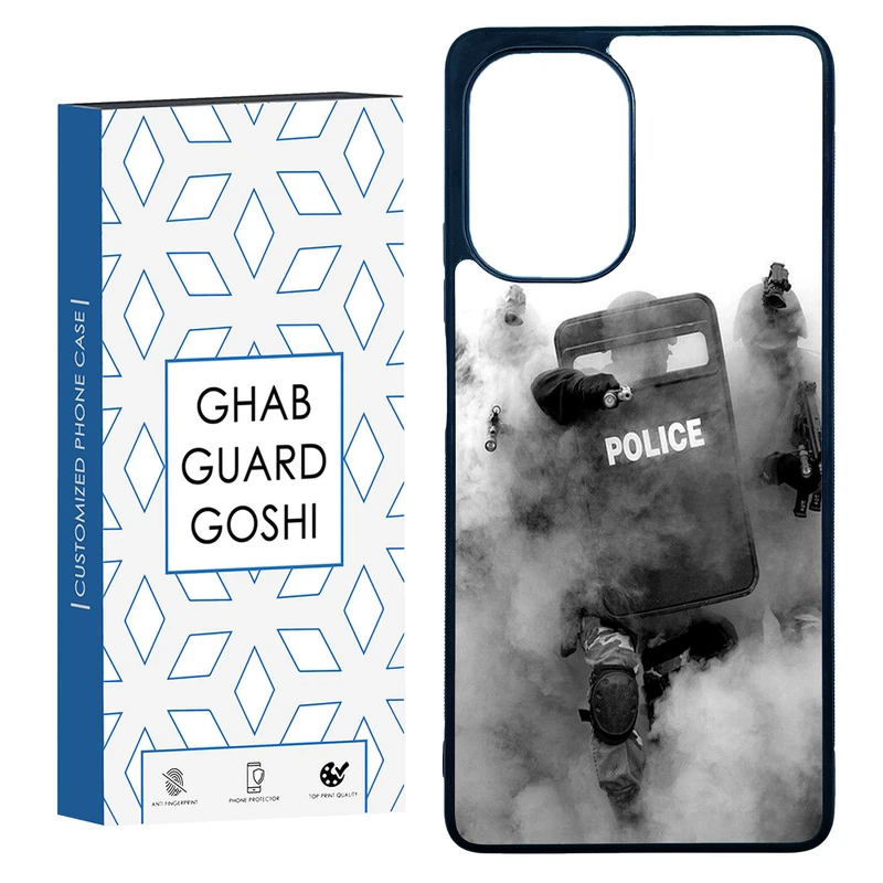 کاور قاب گارد گوشی طرح police کد TPU-136 مناسب برای گوشی موبایل شیائومی Poco F5 / Redmi Note 12 Turbo