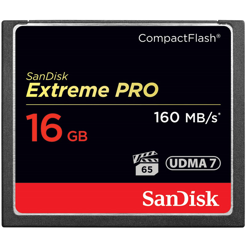 کارت حافظه CompactFlash سن دیسک مدل Extreme Pro سرعت 1067X 160MBps ظرفیت 16 گیگابایت