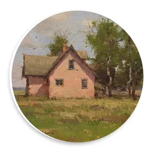  دیوارکوب طرح نقاشی خانه روستایی مدل wtb1056