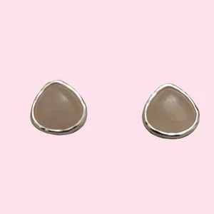 گوشواره میخی زنانه مدل E2653 ROSE QUARTZ