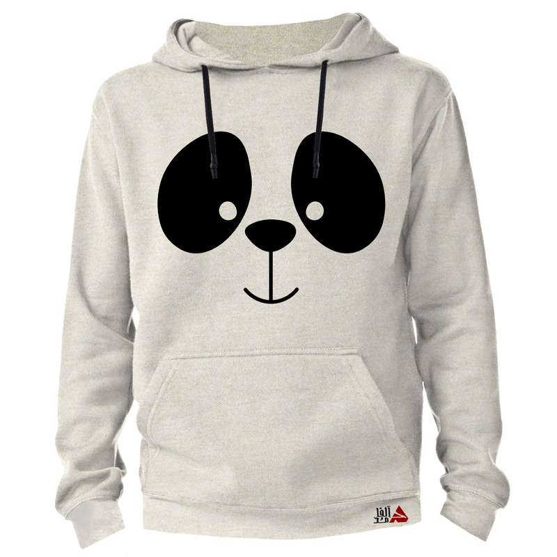 هودی دخترانه مدل PANDA کد T07 رنگ طوسی