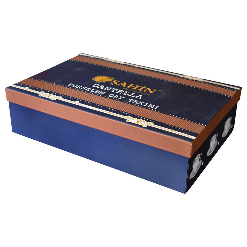 سرویس چای خوری 12 پارچه 6 نفره شاهین مدل dantella b