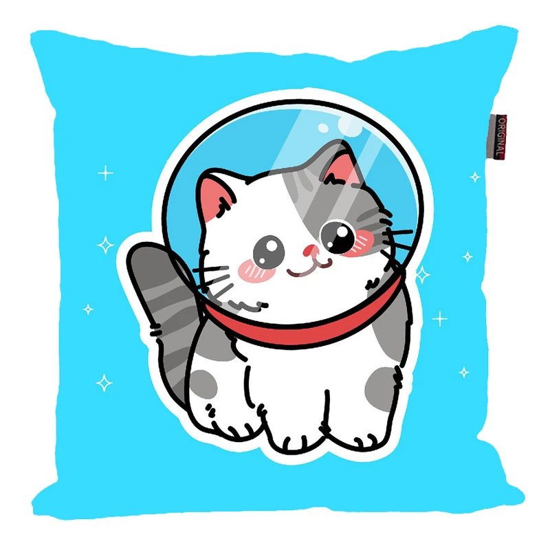 کوسن ناریکو مدل فانتزی طرح گربه کد 01016