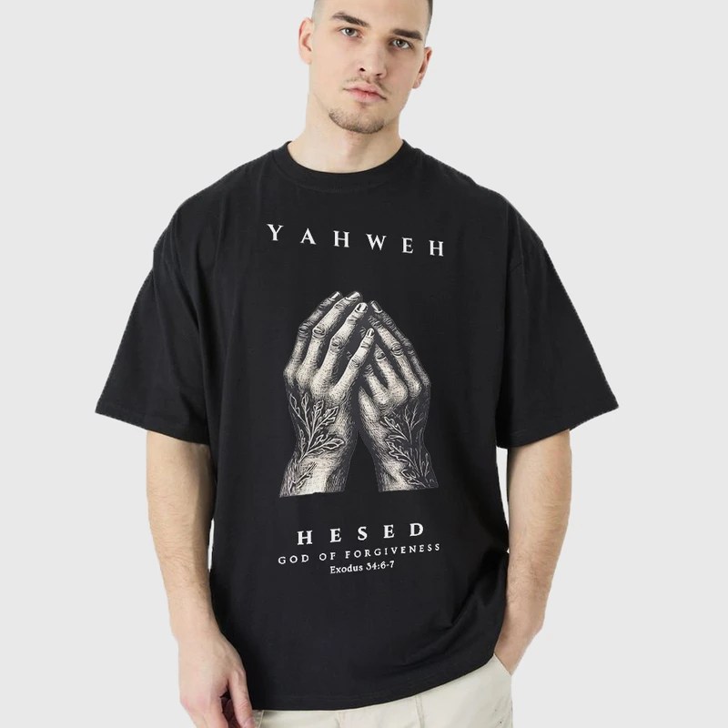 تی شرت آستین کوتاه مردانه مدل شکرگزاری و بخشش کلاسیک کد z545