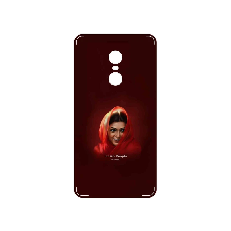 برچسب پوششی ماهوت مدل Portrait of an Indian Woman مناسب برای گوشی موبایل شیائومی Redmi Note 4