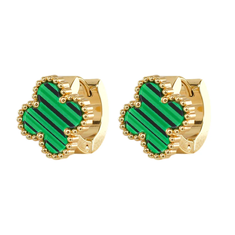 گوشواره حلقه‌ای زنانه زودیکا مدل گل کد AAC1482