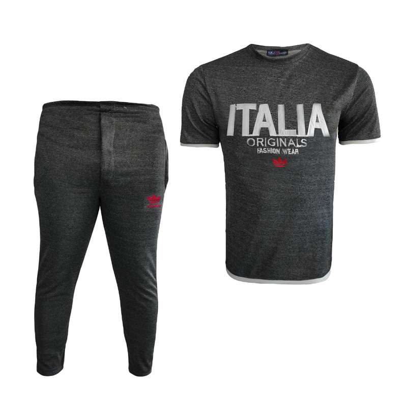 ست تی شرت و شلوار مردانه مدل GL048 طرح ایتالیا 