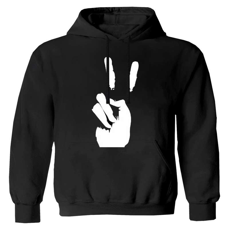 هودی پسرانه مدل دست W43 رنگ مشکی 