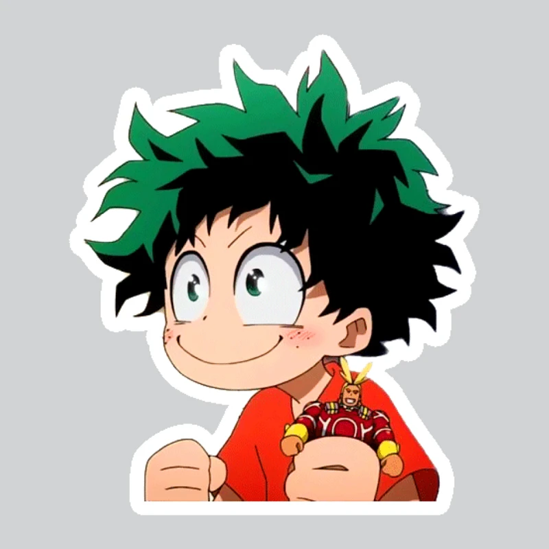 استیکر لپ تاپ پیکسل میکسل مدل انیمه My Hero Acadmia میدوریا گوگولی