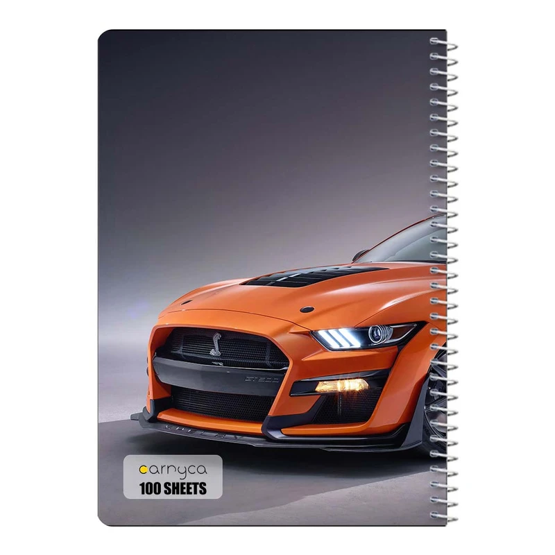دفتر مشق 100 برگ سیمی کارنیکا طرح فورد ماستنگ Ford Mustang کد 27614