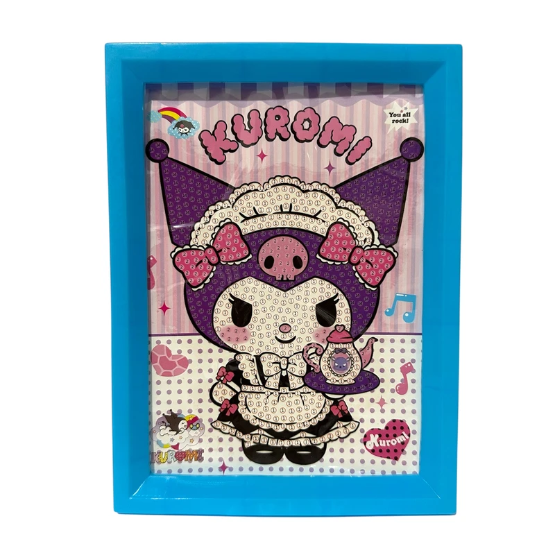 بازی آموزشی مدل ساخت تابلو نقاشی الماسی قاب دار طرح کرومی