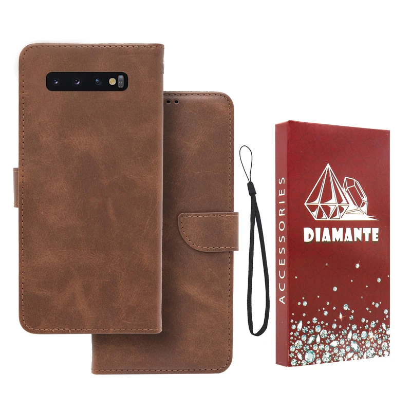 کیف کلاسوری دیامانته مدل Band Rd مناسب برای گوشی موبایل سامسونگ Galaxy S10 Plus به همراه بندآویز