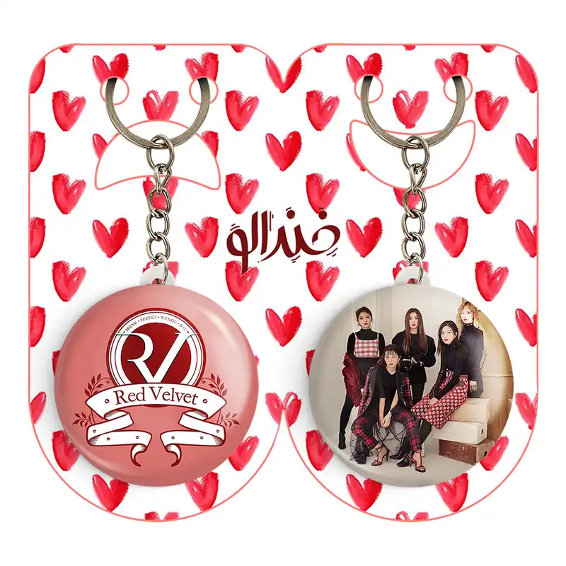 جاکلیدی خندالو مدل گروه رد ولوت Red Velvet کد 1969019687 مجموعه 2 عددی