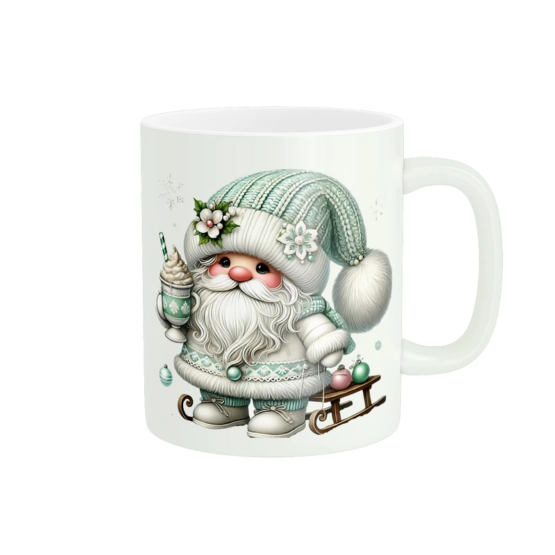 ماگ پادآفرین مدل زمستان طرح عروسکی کد PM949