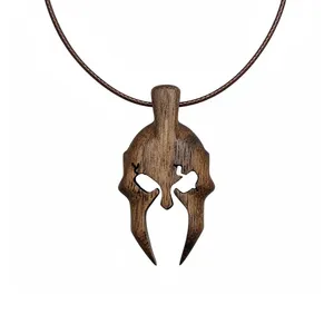 گردنبند طرح کلاه اسپارتان مدل Helmet کد AW‑09