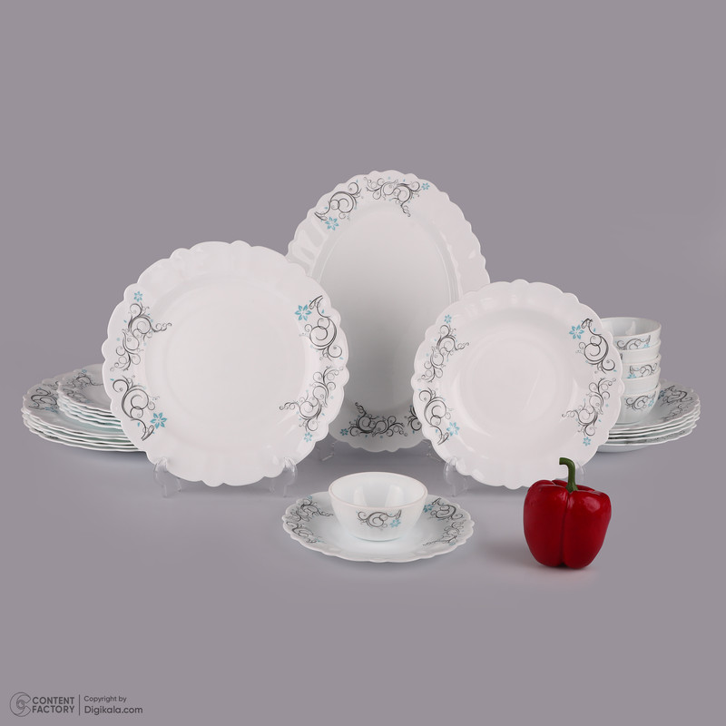 سرویس غذاخوری 25 پارچه 6 نفره مدل اینتیمینی