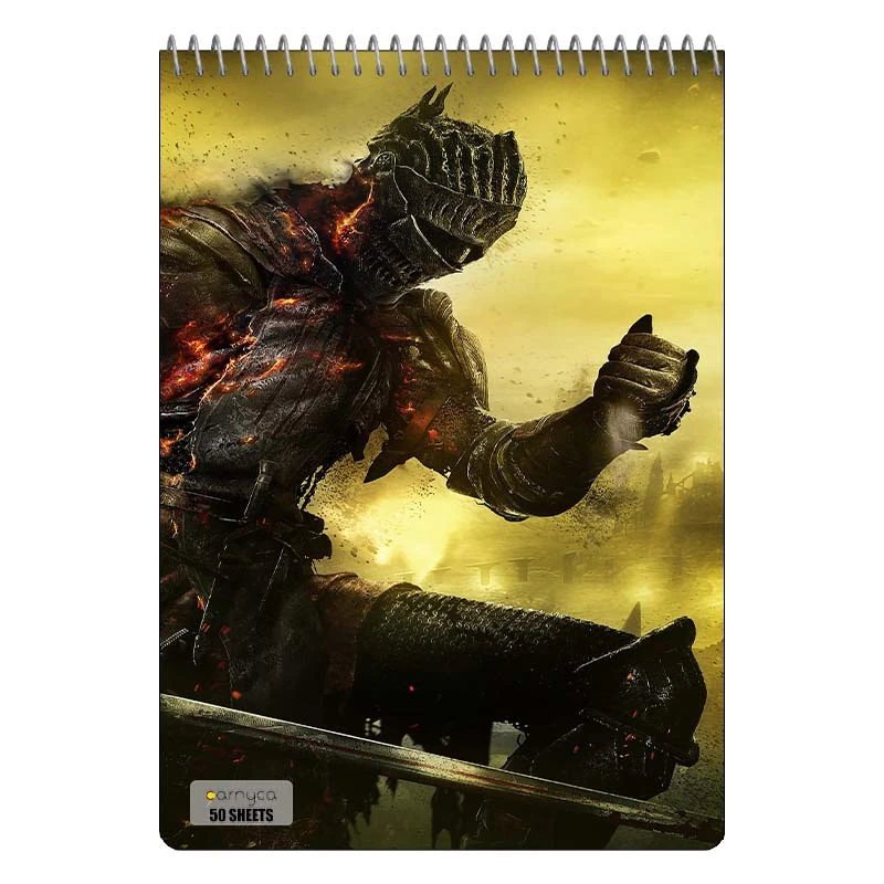 دفتر نقاشی 50 برگ سیمی کارنیکا طرح Dark Souls کد 25284