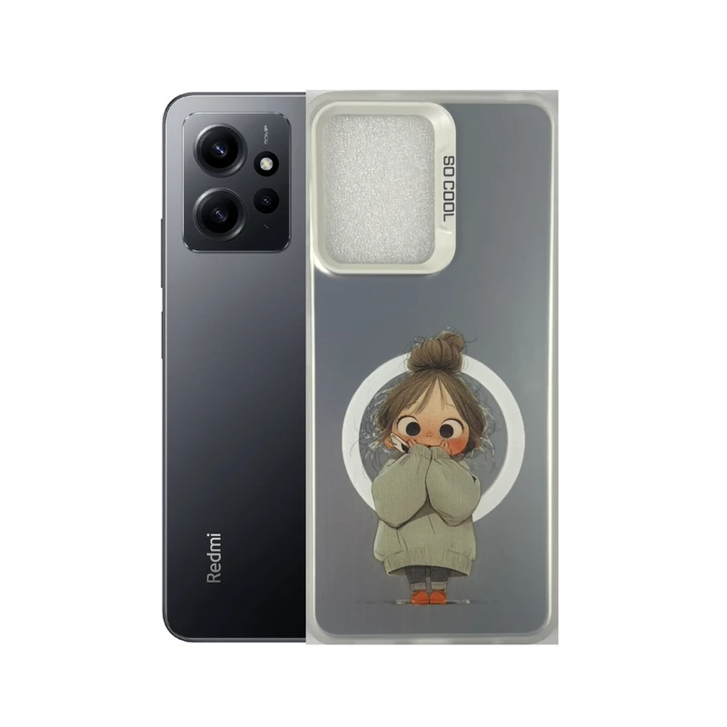 کاور طرح دختر خجالتی مناسب برای گوشی موبایل شیائومی Redmi Note 12 4g