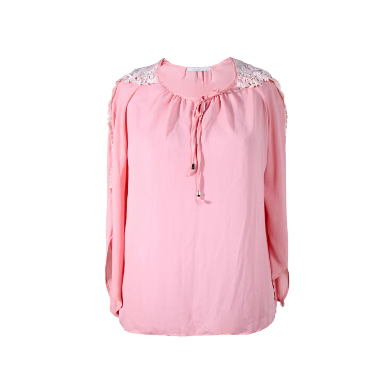 بلوز آستین بلند زنانه مدل گیپور دار