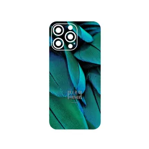 MAHOOT Green Feather Cover Sticker for Apple iPhone 14 Pro Max