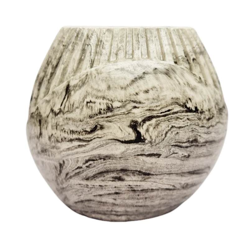 گلدان بتنی مدل شیاردار طرح اطلس کد 10