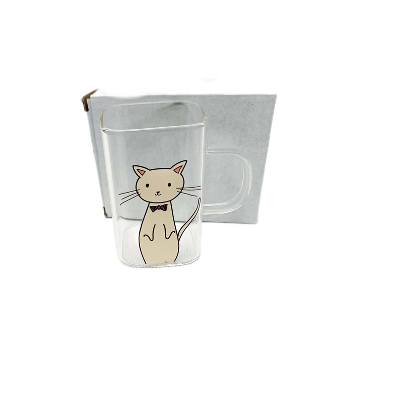 لیوان مدل شیشه ایی shz8- dic mix -cat
