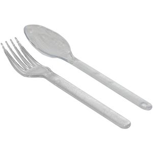 قاشق و چنگال یکبار مصرف مدل مجلسی مجموعه 40 عددی