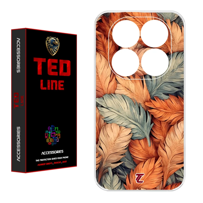 کاور تدلاین طرح برگ کد 1220 مناسب برای گوشی موبایل شیائومی Redmi Note 14 Pro Plus 5G
