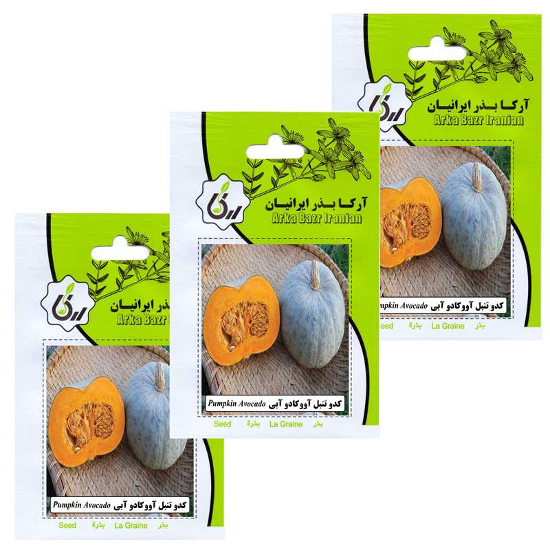 بذر کدو تنبل آووکادو آبی آرکا بذر ایرانیان کد 192-ARK مجموعه 3 عددی