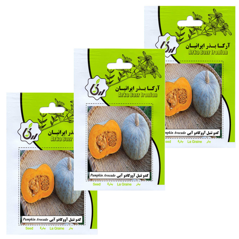 بذر کدو تنبل آووکادو آبی آرکا بذر ایرانیان کد 192-ARK مجموعه 3 عددی
