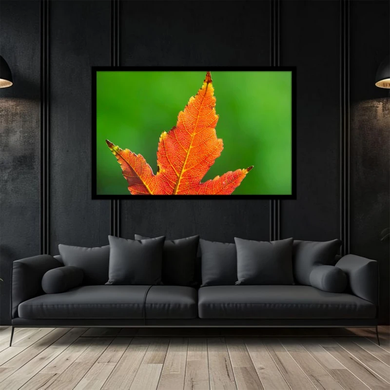 تابلو بکلیت طرح تصویر هنری و دکوری  طبیعت و برگ درخت مدل B-bu5094