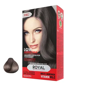 کیت رنگ مو رویال شماره 7.1 حجم 100 میلی لیتر رنگ بلوند دودی متوسط