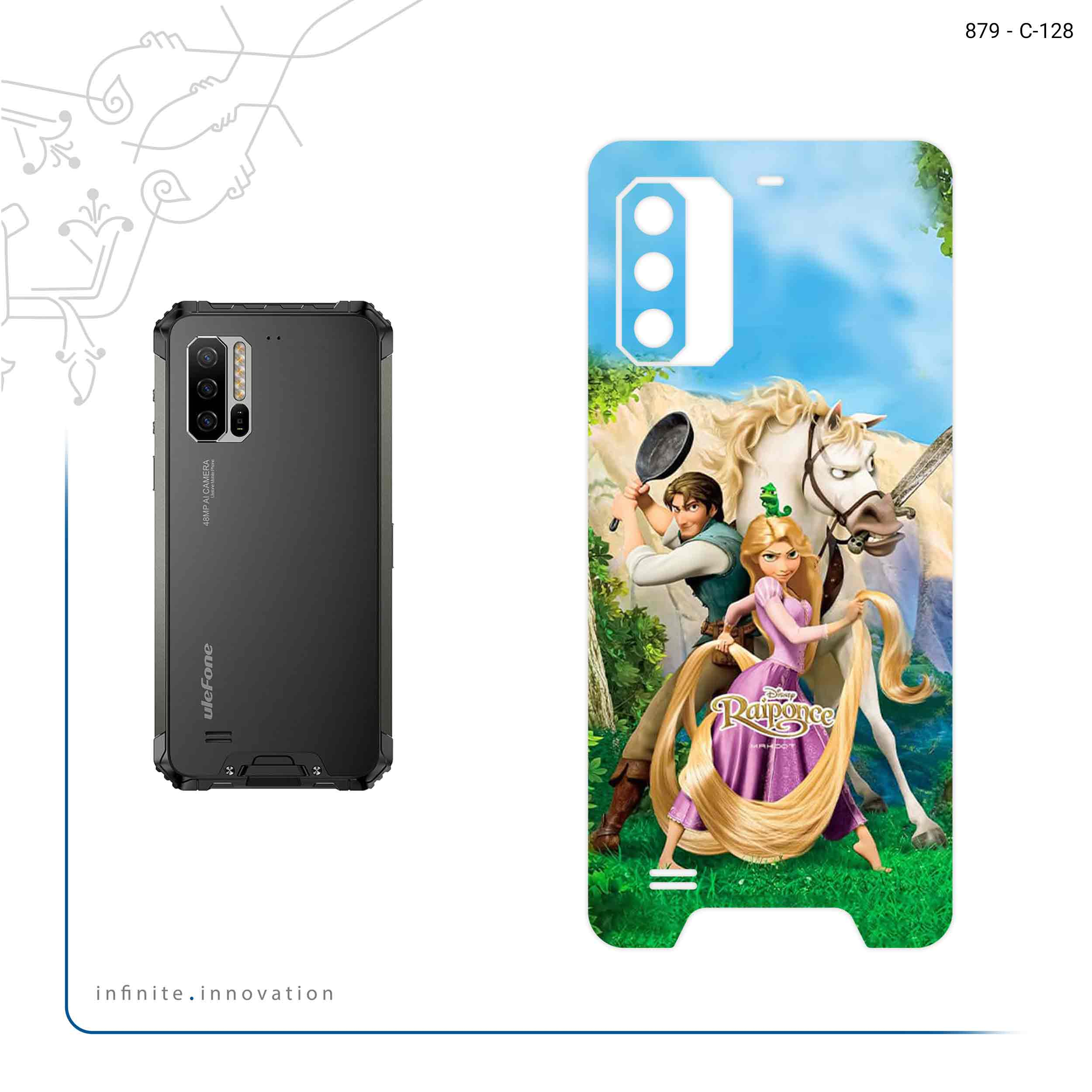 برچسب پوششی ماهوت مدل Rapunzel مناسب برای گوشی موبایل یولفون Armor 7