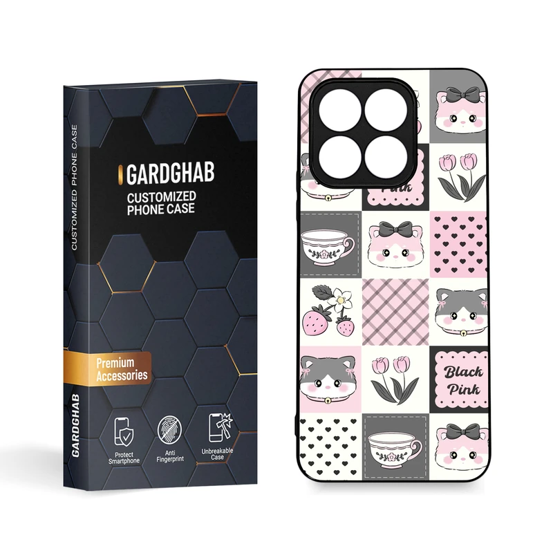 کاور گارد قاب مدل  دور ژله ای دخترانه مناسب برای گوشی موبایل آنر X8a 4G