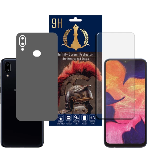 برچسب پوششی اینفینیتی مدل PRO MAX مناسب برای گوشی موبایل سامسونگ Galaxy A10S به همراه محافظ صفحه نمایش