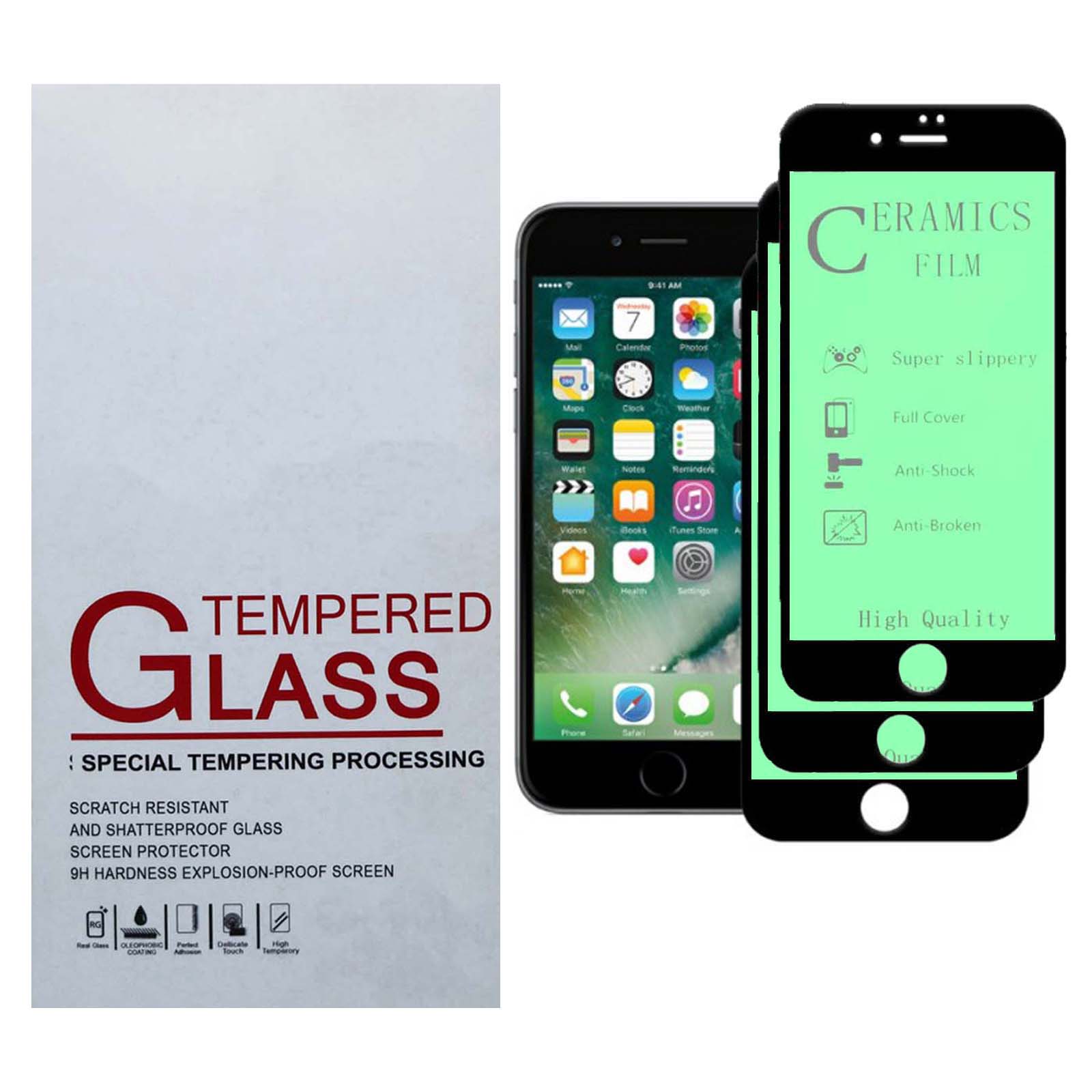 محافظ صفحه نمایش سرامیکی  مدل Cr_jim مناسب برای گوشی موبایل اپل iphone 6s بسته سه عددی