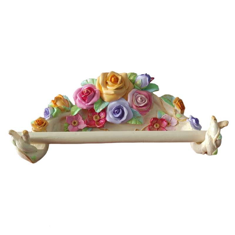 آویز حوله مدل گل رز 405