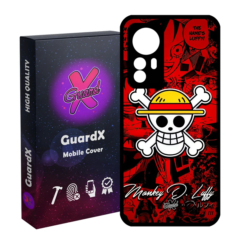 کاور گارد ایکس طرح لوفی انیمه مدل Glass10590 مناسب برای گوشی موبایل شیائومی Redmi Note 12S